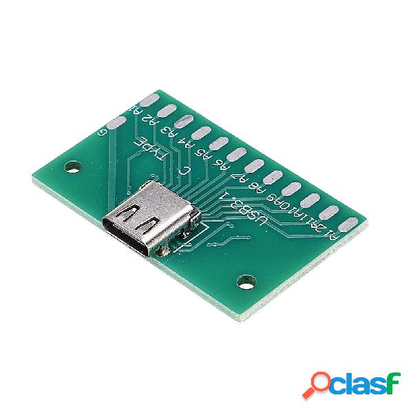 TYPE-C Female Test Board USB 3.1 with PCB 24P Female