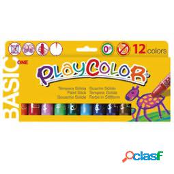Tempera solida in stick Playcolor - 10gr - colori assortiti
