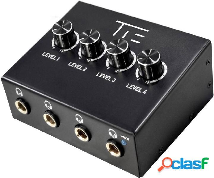 Tie Studio 4 Kanal Amplificatore per cuffie Nero