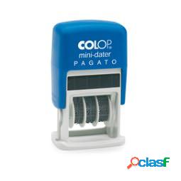 Timbro Mini Dater S160-L1 Datario + PAGATO - 4 mm -