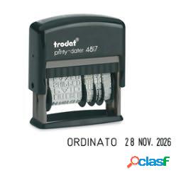 Timbro Printy Dater Eco 4817 Datario + Polinomio - 3,8 mm -