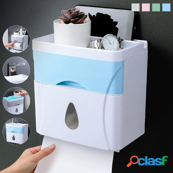 Toilet Paper Shelf Holder Wall Mounted Hand Towel Dispenser