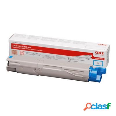 Toner Oki 43459371 originale CIANO