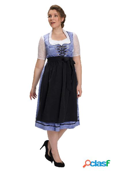 Tradizionale abito smanicato Dirndl con lavorazione Jacquard