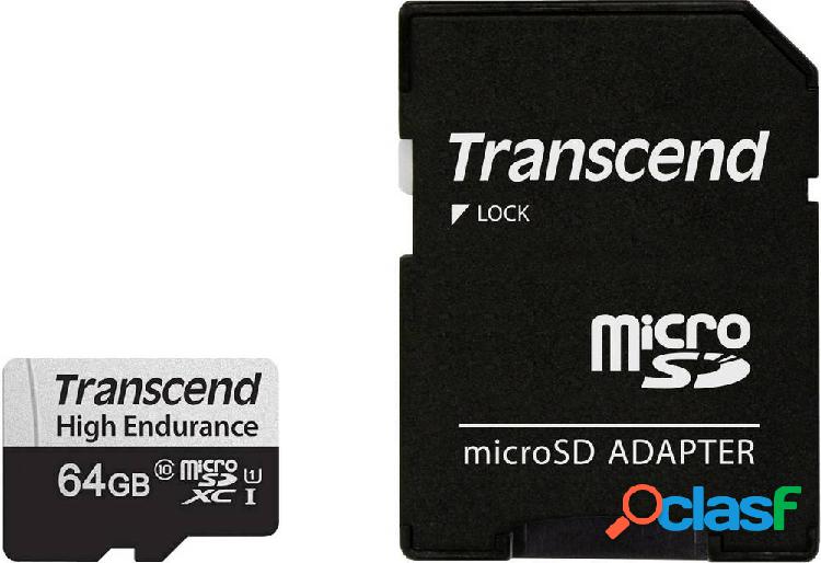 Transcend High Endurance 350V Scheda microSDXC Class 10,