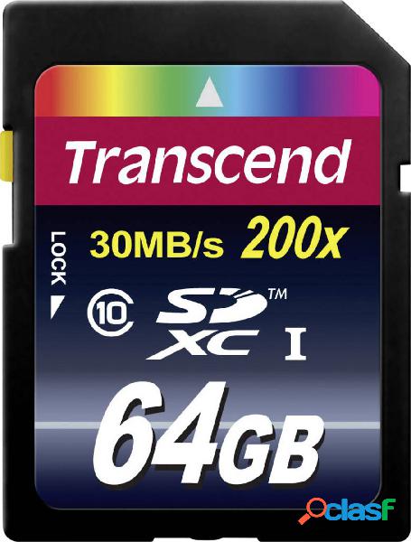 Transcend Premium Scheda SDXC 64 GB Class 10