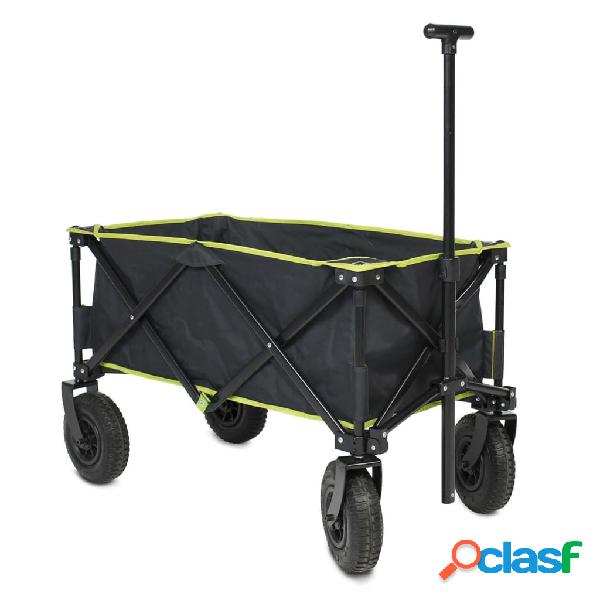 Travellife Carrello a Mano Pieghevole con Pneumatici Nero