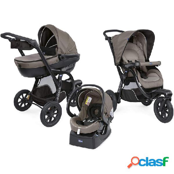 Trio Chicco Activ3 Top Dark Beige + Kit Auto