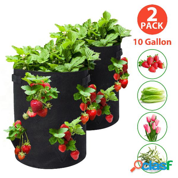 Tvird Strawberry Planting Bags 2 Pack 10 Gallon Planting