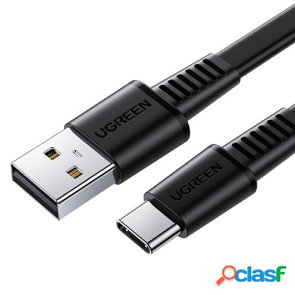 UGREEN US332Type-C Flat Data Cable 1m 3A USB-C Fast Charging