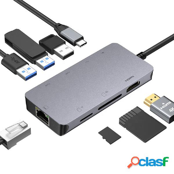 ULT-unite 8 in 1 Type-C Docking Station USB-C Hub Adapter