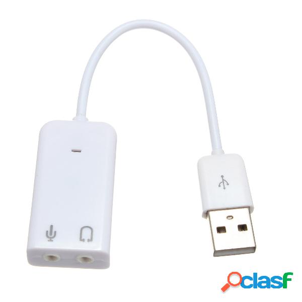 USB 2.0 External Sound Card 20cm 7.1 Channel Sound Card