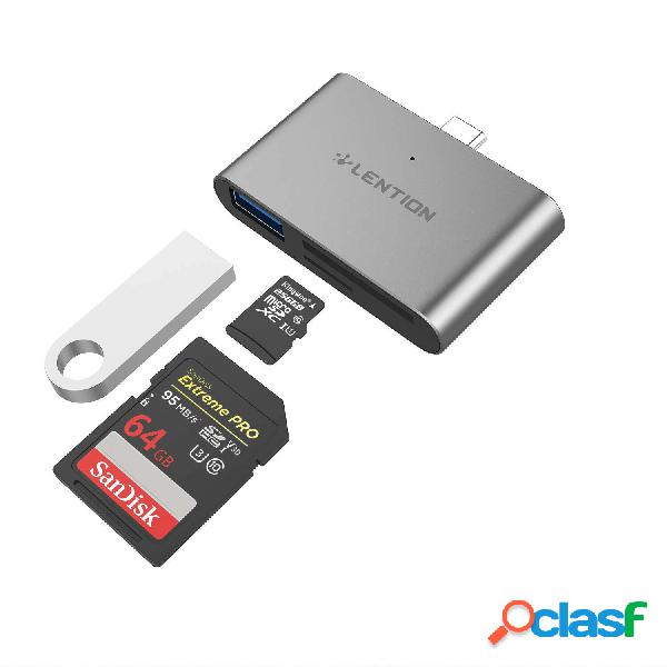 USB Type-C to SD/Micro SD Card Readers with USB 3.0 Adapter