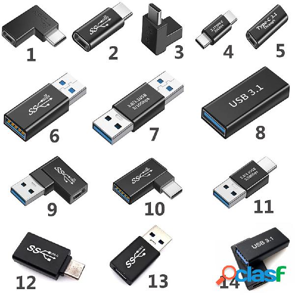 USB3.0 USB3.1 to Type-C Adapter Supports 5-10GB Adapter 5A
