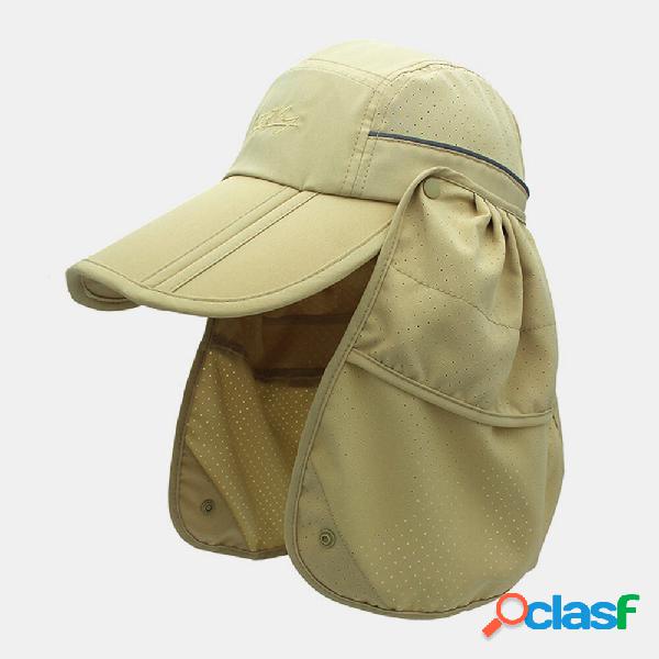 Unisex Dual-Use Wide Brim Summer Sunshade Neck UV Protection