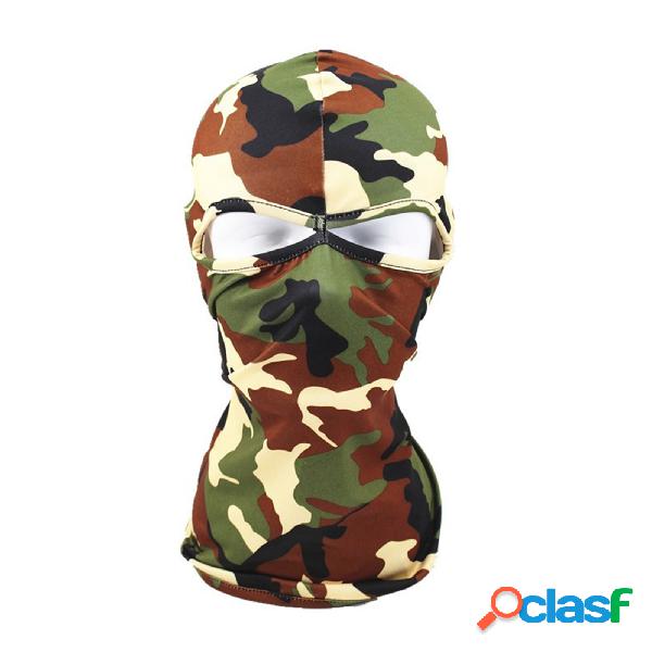 Unisex Polyester Camouflage Casual Outdoor Riding Windproof