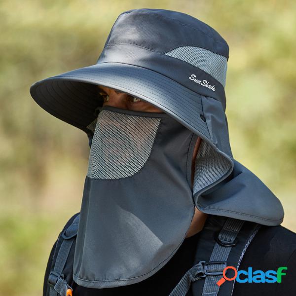 Unisex Polyester Casual Outdoor Breathable Face Shield Brim