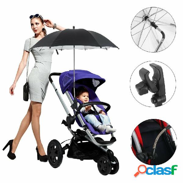Universal Baby Stroller Folding Umbrella UV Sun Rain