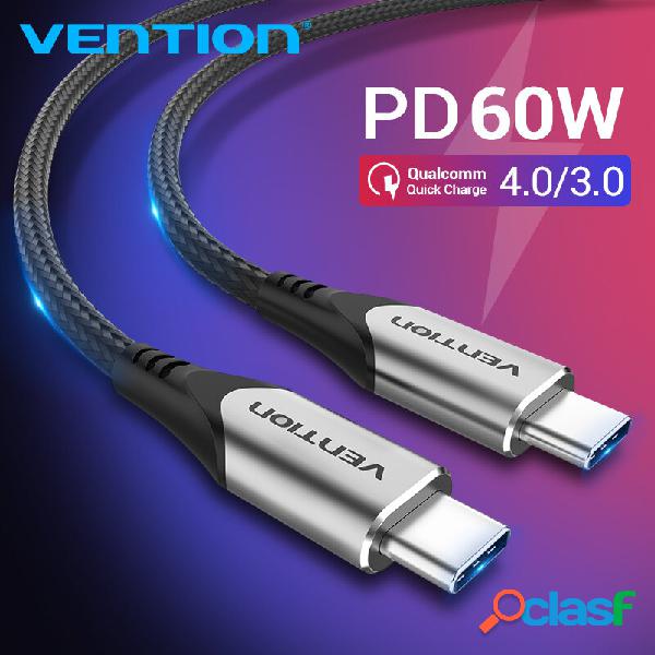 VENTION USB Type C to USB C Data Cable PD 60W Male to Male