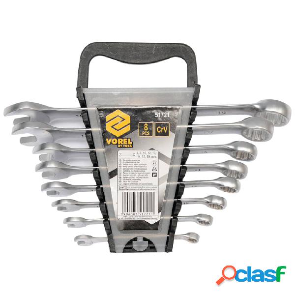 VOREL Set Chiavi Combinate 8 pz 6-19 mm