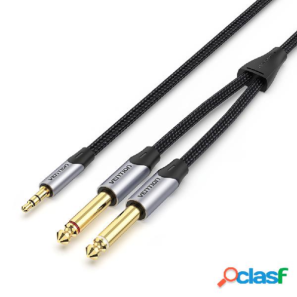 Vention BAR 3.5mm to Dual 6.5mm Audio Cable 26AWG TRS 3.5mm