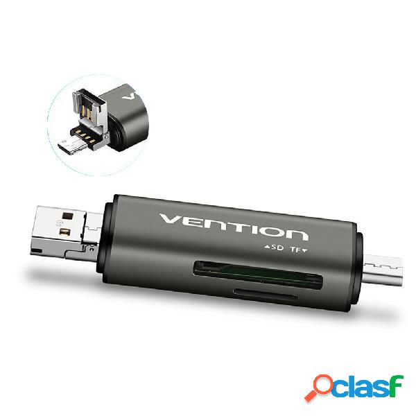 Vention CCHH0 3 in 1 Type-C/Micro USB/USB3.0 SD TF Card