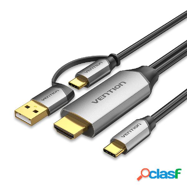 Vention CGX USB-C to HDMI-compatible Cable Multifunctional