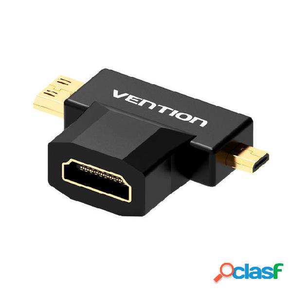 Vention Micro HDMI to HDMI Adapter 3D 1080P Mini HDMI Male