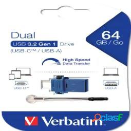 Verbatim - Memoria USB 3.0 Store N Go Dual Drive - USB-A -