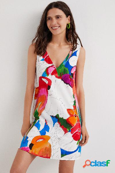 Vestito mini pappagalli