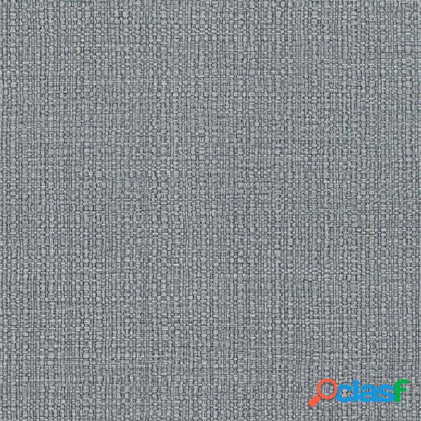 Vintage Deluxe Carta da Parati Course Fabric Look Grigio