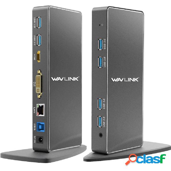 WAVLINK WL-UG39DK7 12 in 1 USB Hub USB 3.0 Universal Docking