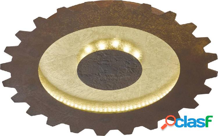 WOFI Leif 9301.02.15.8400 Plafoniera LED Oro, Marrone