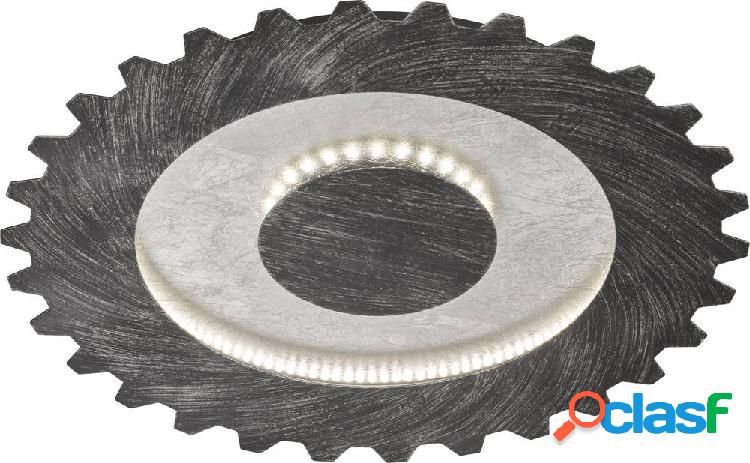 WOFI Leif 9301.02.70.8500 Plafoniera LED Argento, Alluminio