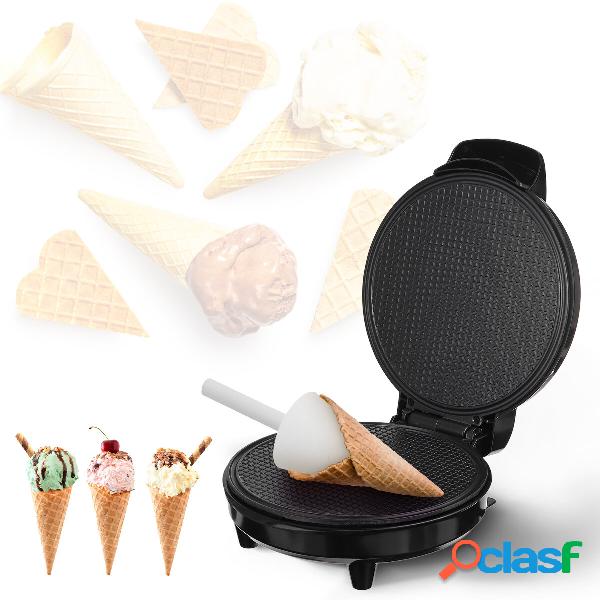 Waffle Cone and Bowl Maker Includes Shaper Roller and Bowl
