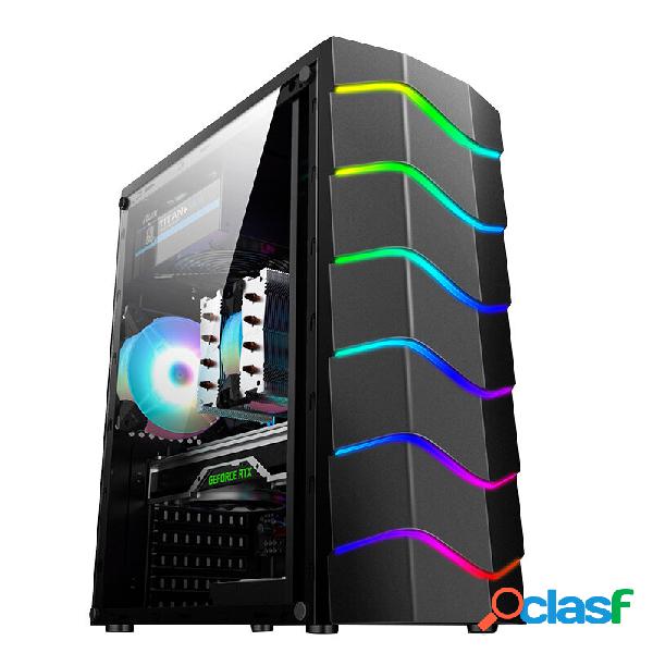 Wave Computer PC Case Cooling Fan USB 2.0 Game RGB Light