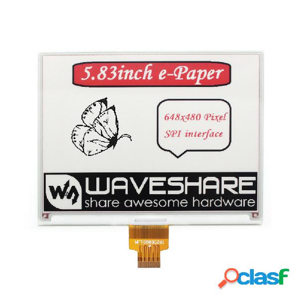 Waveshare® 5.83 inch Electronic ink Screen E-paper 648×480