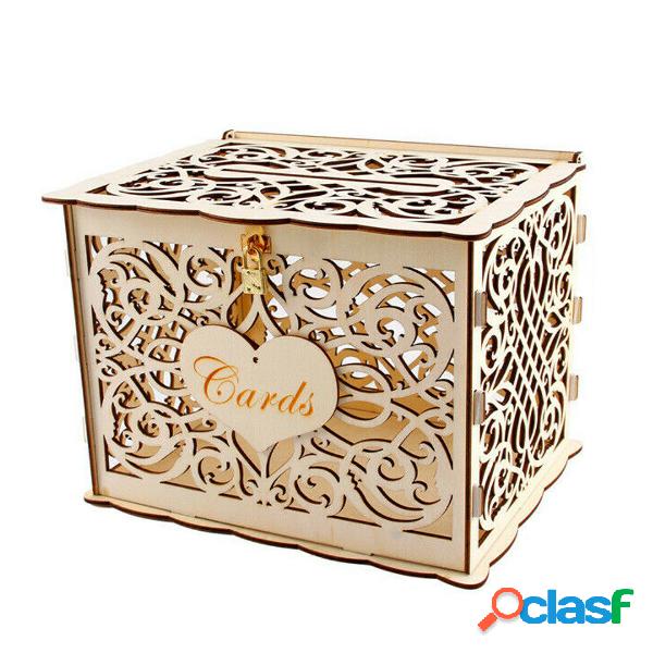 Wedding Card Greeting Boxes Wooden Box Birthday Party