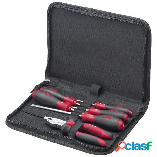 Wiha Borsa per Cacciaviti Meccanici Set Strumenti 7 pz Pinze