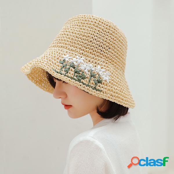 Women Straw Leisure Holiday Versatile Breathable Shade
