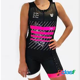 Womens Cycling Jersey with Shorts Triathlon Tri Suit Short