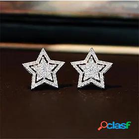 Womens Earrings Cubic Zirconia Star Geometrical Stylish