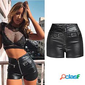 Womens Fashion Zipper Pocket Shorts Hot Pants Short Pants