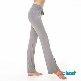 Womens High Waist Yoga Pants Wide Leg Flare Leg Bottoms