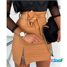 Womens Party Punk Gothic Short Pencil Bodycon Skirts