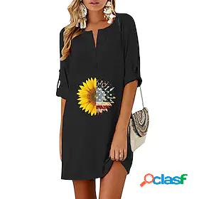Womens Short Mini Dress Shift Dress Black Gray Navy Blue