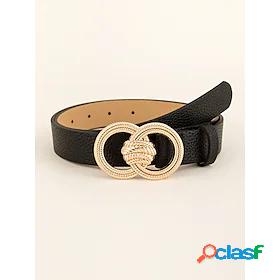 Womens Waist Belt Black Party Street Dailywear Holiday Belt