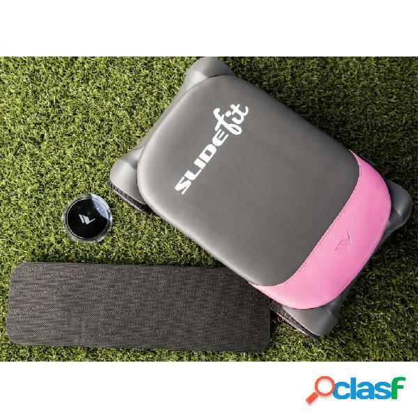 Wonder Core Slide Fit Attrezzo Fitness Pad Scorrevole Rosa e