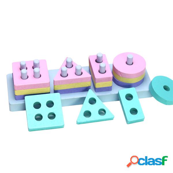 Wooden Building Blocks Childrens Early Learning Educational