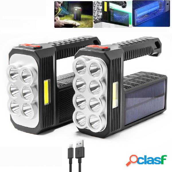 XANES® 8LED+COB 4Modes Super Bright Portable Solar